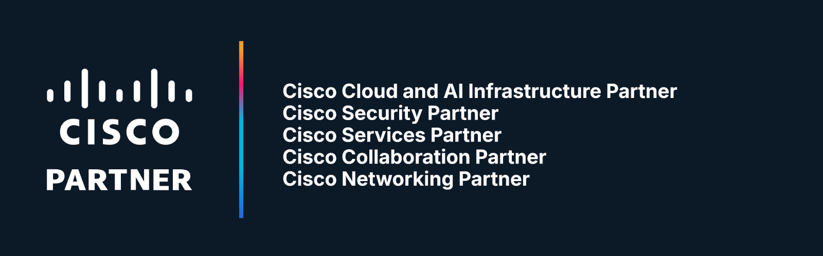 Cisco Partner — Cloud and AI Infrastructure, Security, Services, Collaboration y Networking